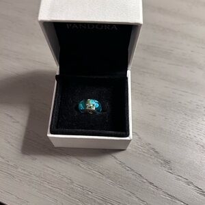 Pandora murano glass sterling silver bead
